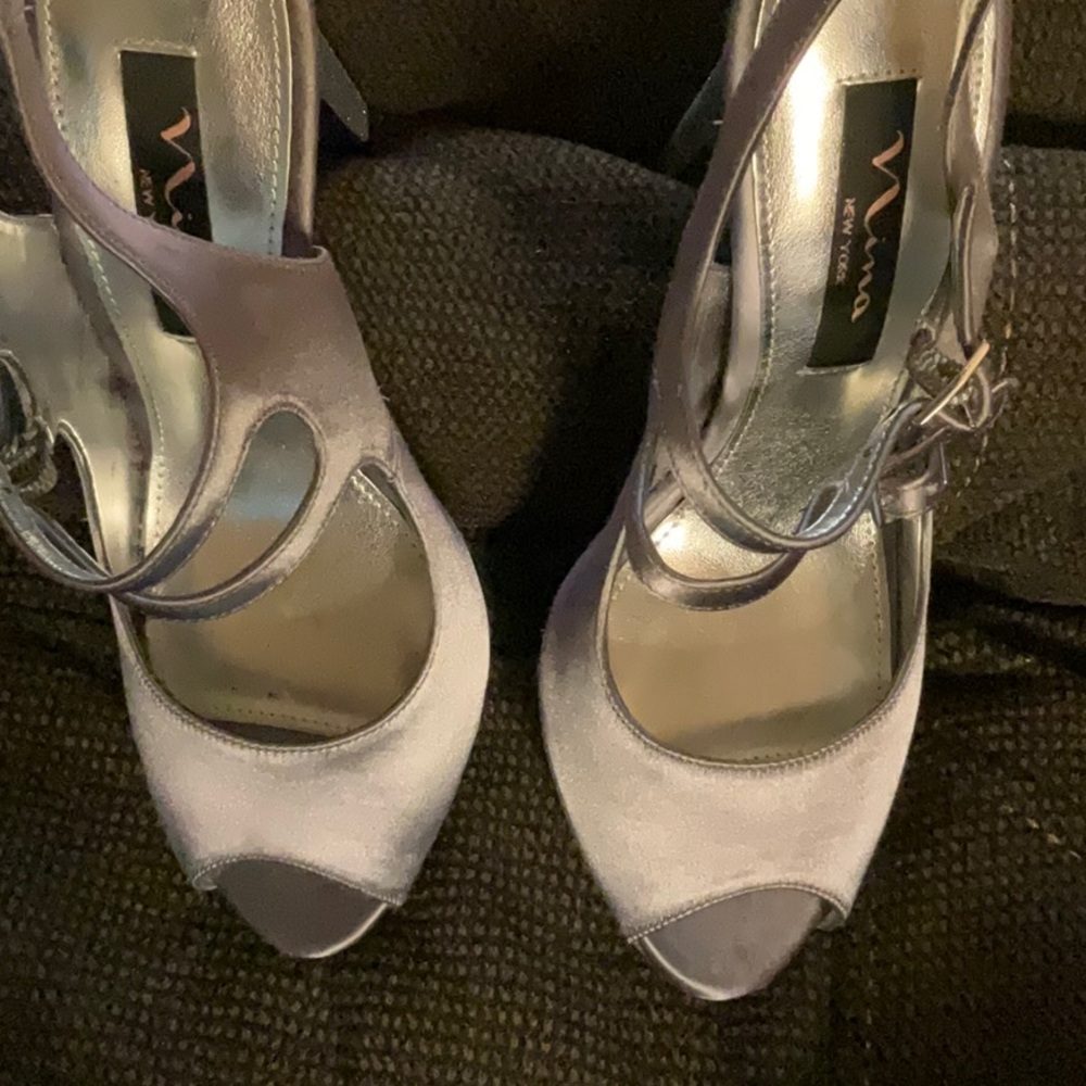 Nina Women's Silver Heels